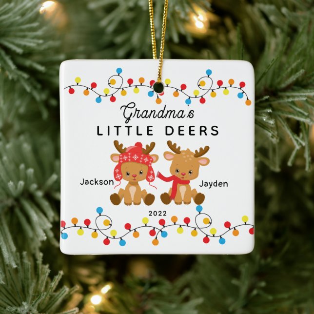 Oma's Little Deers Christmas Ornament (Baum)