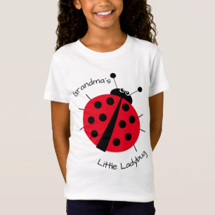 Oma's Little Ladybug Girly Kids Cartoon T-Shirt