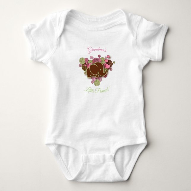 Oma's Little Peanut Baby Strampler (Vorderseite)