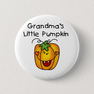 Oma's Little Pumpkin T - Shirt und Geschenke Button