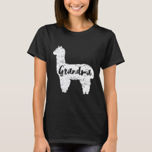 Omas Llama Süße Alpaka Tierliebhaberin Llamas T-Shirt