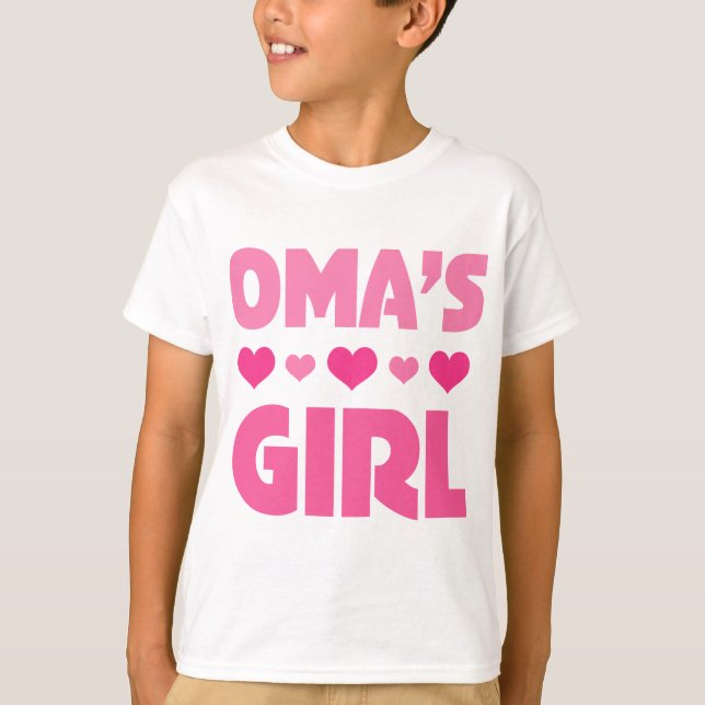 Omas Mädchen T-Shirt (Vorderseite)
