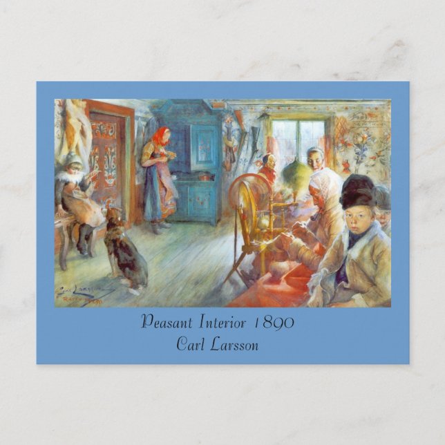 Oma's Needlework (Bäuerliche Räume) Postkarte (Vorderseite)