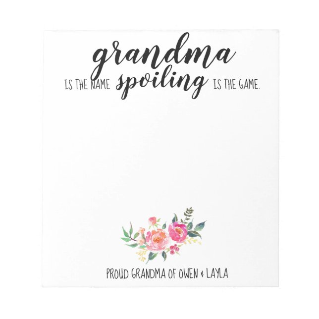 Oma's Note Pad Notizblock (Vorderseite)