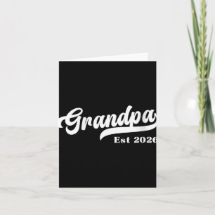 Omas Opa Est 2026 Neues Großvater-Design V-Ausschn Karte