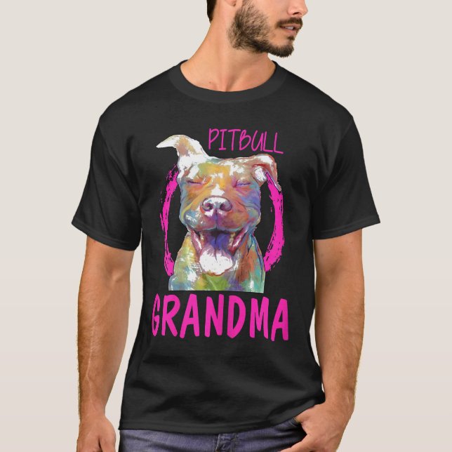Omas Pitbull Damen T-Shirt (Vorderseite)