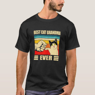 Omas Retro-Beste Katze Aller Zeiten Familienkatz T-Shirt