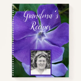 Oma's Rezept Book Periwinkle | Oma-Foto Notizbuch