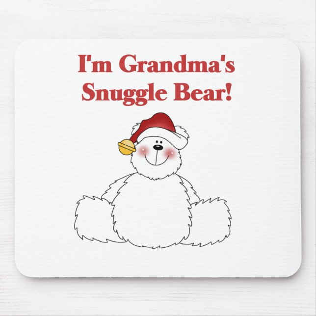 Oma's Snuggle Bear Tshirts und Geschenke Mousepad (Vorne)
