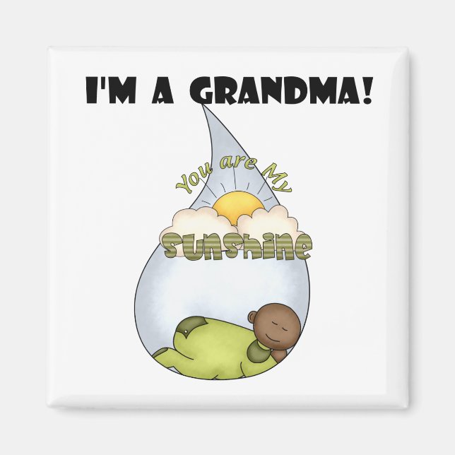 Oma's Sunshine-African American Boy Magnet (Vorne)