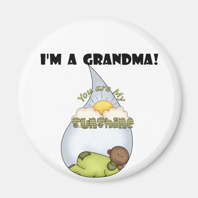 Oma's Sunshine-African American Boy Magnet (Vorne)