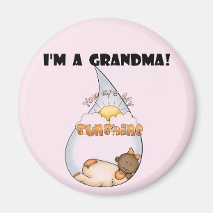 Oma's Sunshine-African American Girl Magnet