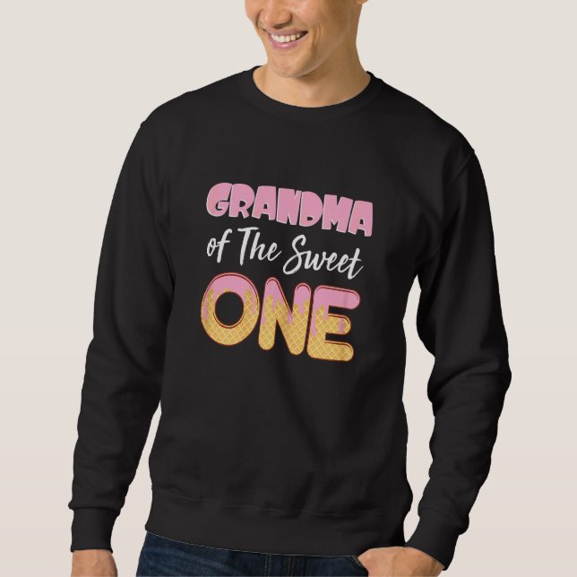 Omas süße Eins Eiscreme Süße Damen Sweatshirt (Vorderseite)