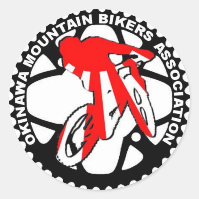 OMBA-Sticker Runder Aufkleber (Vorderseite)