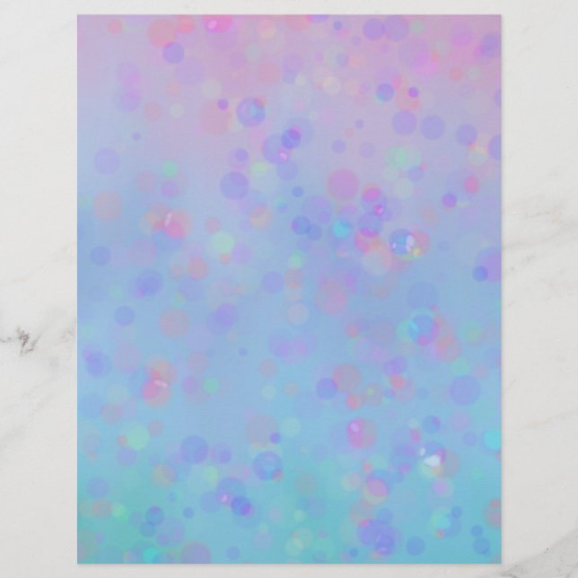 Ombre Aqua, Bleu, Violet, Papier d'artisanat rose (Devant)