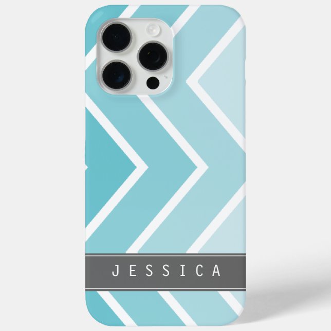 Ombre Aqua Zig Zag Chevrons Muster title_seo2 (Rückseite)