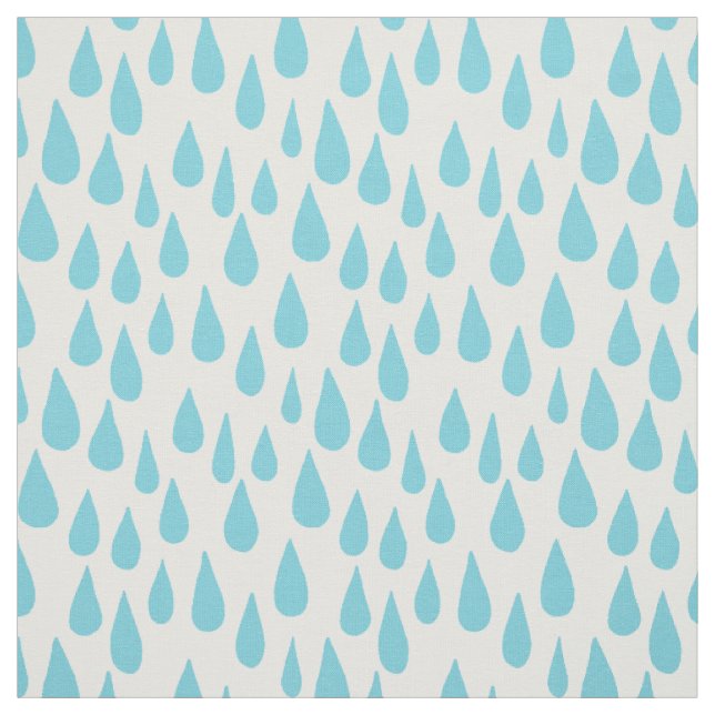 Ombre blaue fallende Regentropfen Stoff (Muster)