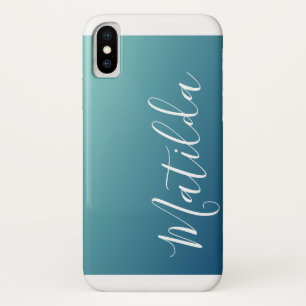 Ombre blaue Marine-aquamariner schlichter Case-Mate iPhone Hülle