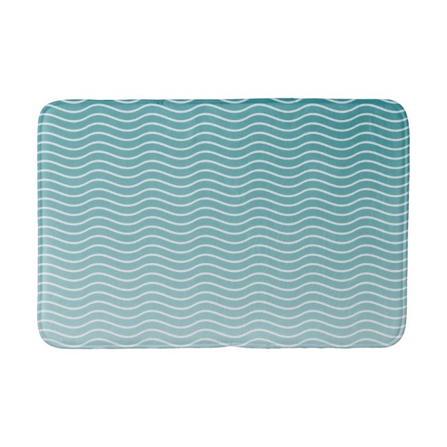 Ombre Blue Badematte (Vorderseite)
