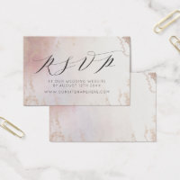 Ombre Blush Pink Frosted Website RSVP Insérer des 