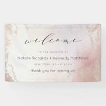 Ombre Blush Pink Mattiert Foil Wedding Willkommen