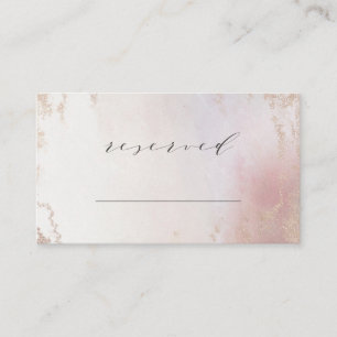 Ombre Blush Pink Mattiert reserviert Sitzensaison Platzkarte