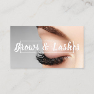 Ombre-Brauen und Wimpern Visitenkarte