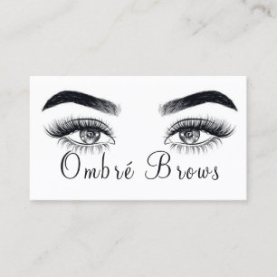 Ombre-Brauen & Wimpern Visitenkarte