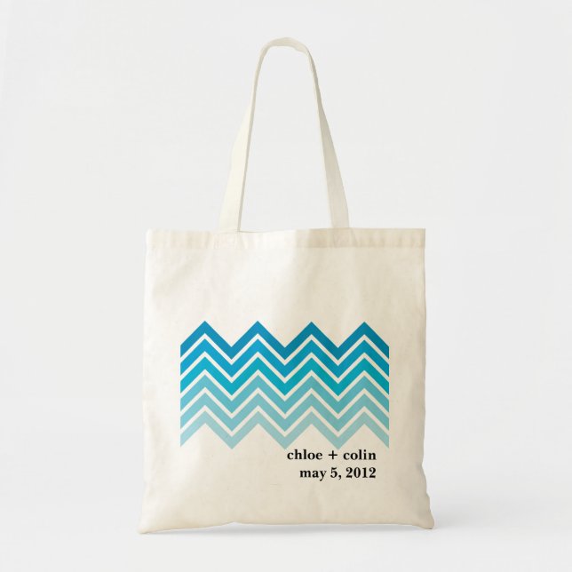 Ombre Chevron - accueillez/hors du sac fourre-tout (Devant)