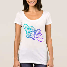 Ombre Cloud Design T - Shirt