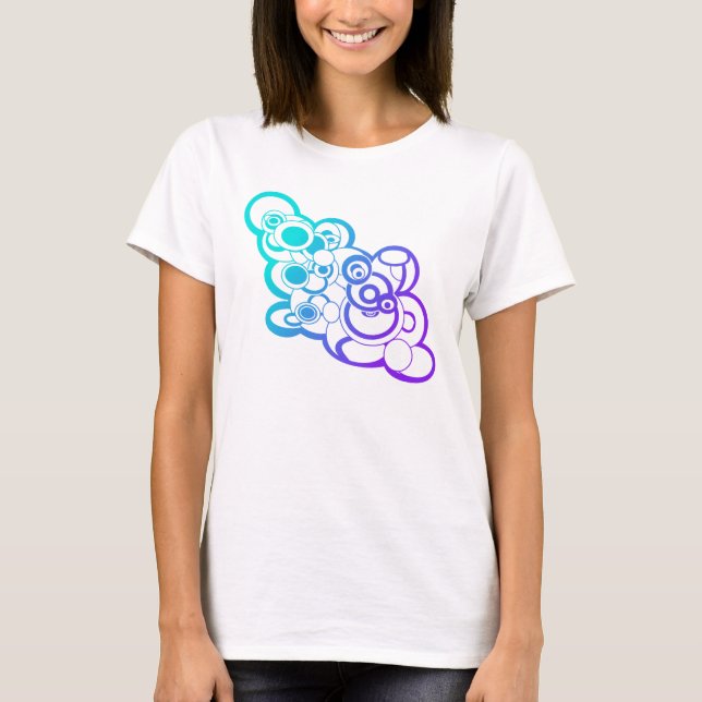 Ombre Cloud Design T - Shirt (Vorderseite)