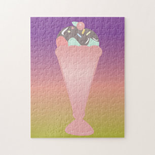 Ombre Colorful Sundae Ice