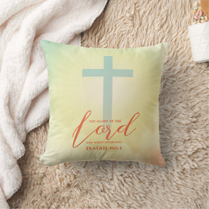Ombre Cross Scripture doppelseitig Kissen