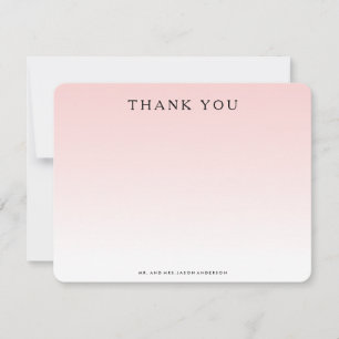 OMBRE DANK YOU Notecard Mitteilungskarte