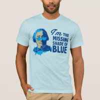 Ombre de David Hume de T-shirt bleu