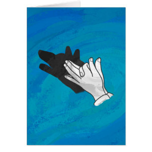 Ombre de loup sur bleu