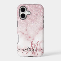 Ombre de marbre de marbre rose rose brillant