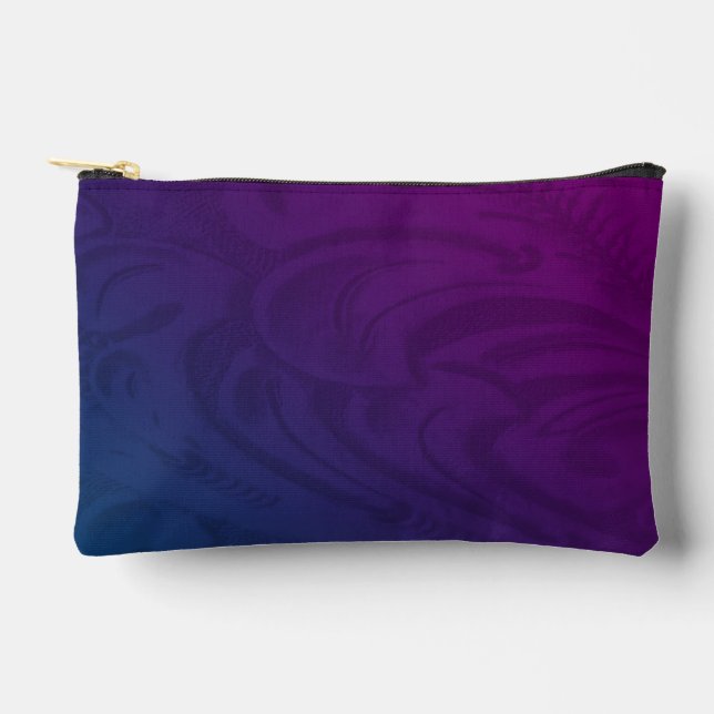 Ombre Desert Dawn Lila Pouch Zubehörtasche (Vorderseite)