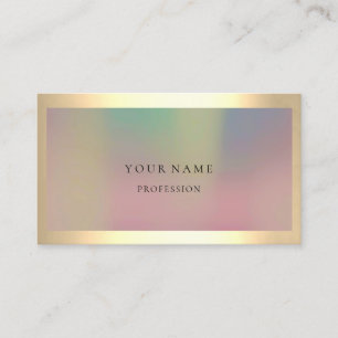 Ombre gerahmtes einfach berufliches Gold minimal Visitenkarte