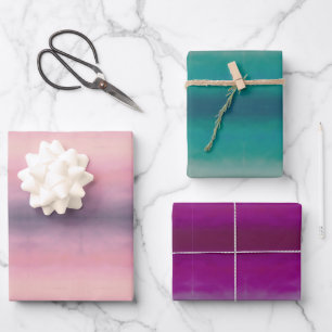Ombre geschenkpapier set