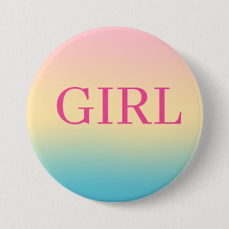 Ombre-Geschlecht-Enthüllung Mädchen-Party-Button Button