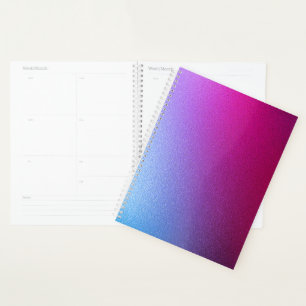 Ombre Glitzer Metallic Lila Blue Custom Planer