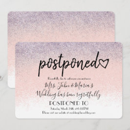 Ombre Glitzer Neudatum Hochzeit Einladung