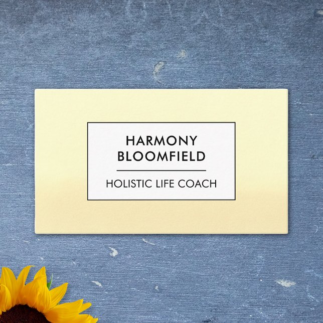 Ombre Glow Wellness Holistic Life Coach Zen Healer Visitenkarte (Von Creator hochgeladen)