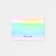 Ombre Grunge Pastel Green Post-It Notes