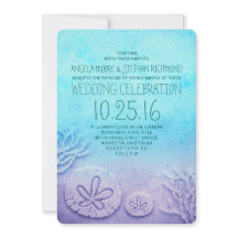Ombre Hochzeit am Strand - türkisblau