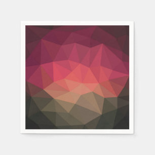 Ombre Kristalleffekt geometrische moderne Design Serviette