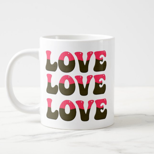 Ombre-Liebe Jumbo-Tasse (Links)