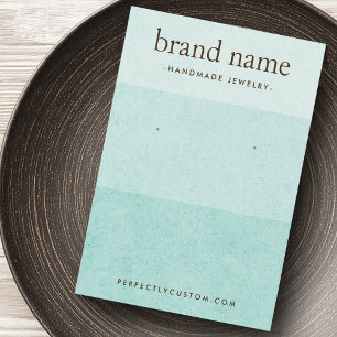 Ombre Light Aqua Blue Textur Ohrring Display Karte