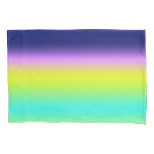 Ombre lila gelbe Frühlingsfarben Kissenbezug